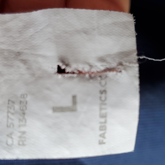 FABLETICS blue swirl leggings size Large. Sold out online length 27.5 - Picture 6 of 11